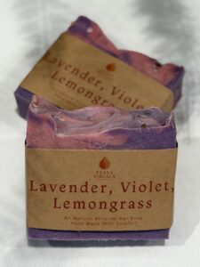 lavender, violet, lemongrass