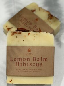 lemon balm, hibiscus